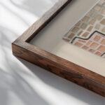 Fertility Tended To 1933 Paul Klee close up dark wood mockup