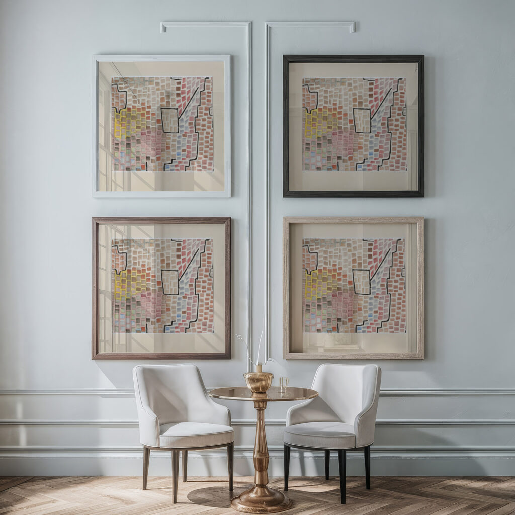 Fertility Tended To 1933 Paul Klee framed posters mockup