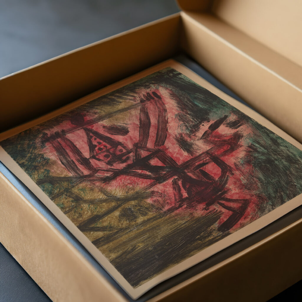 Feuer Clown I Fire Clown 1921 Paul Klee video mockup