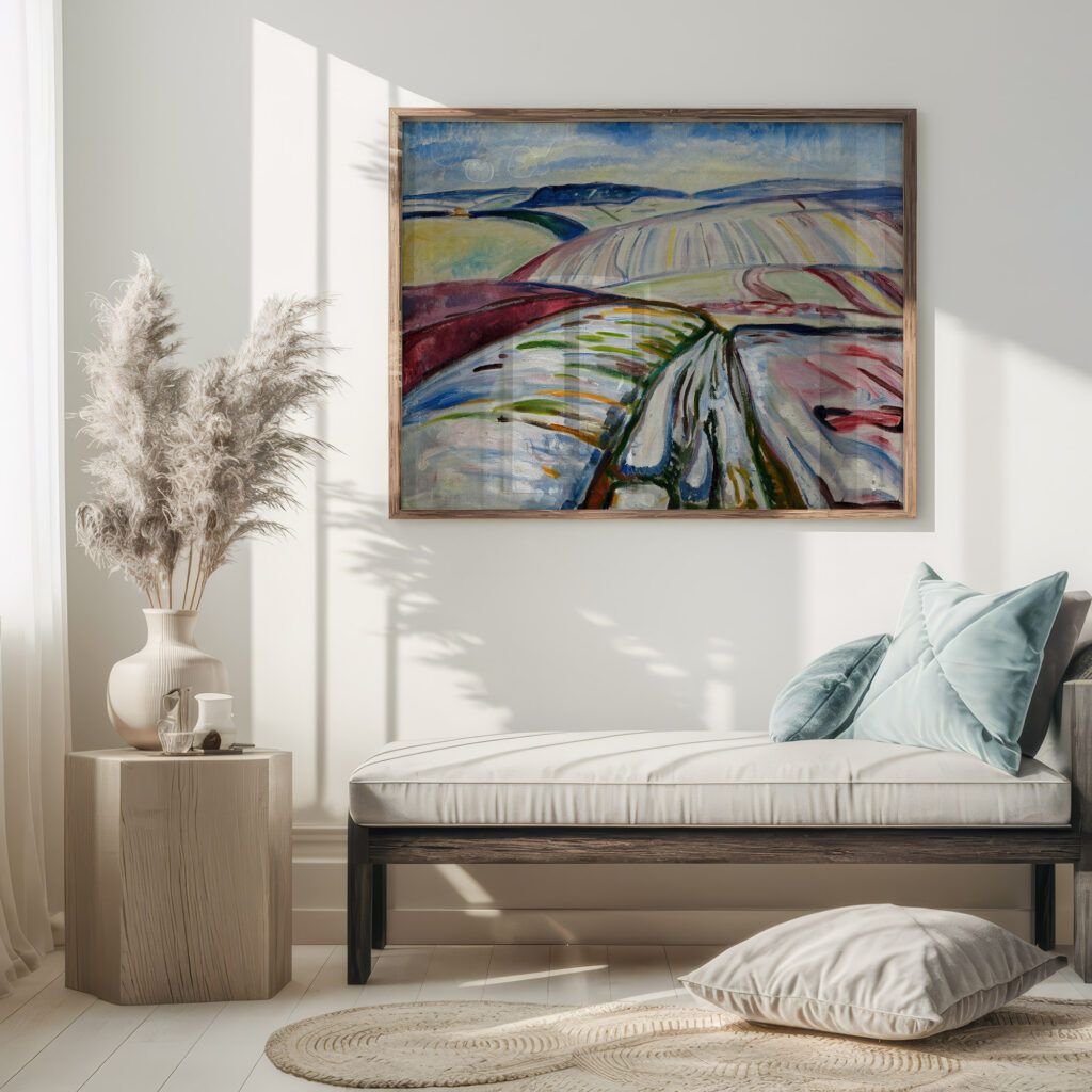 Field in Snow 1907 Edvard Munch 5 mockup