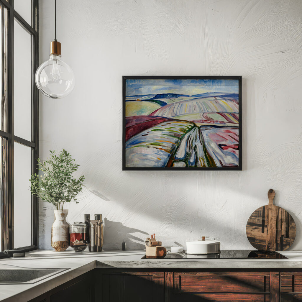 Field in Snow 1907 Edvard Munch 6 mockup