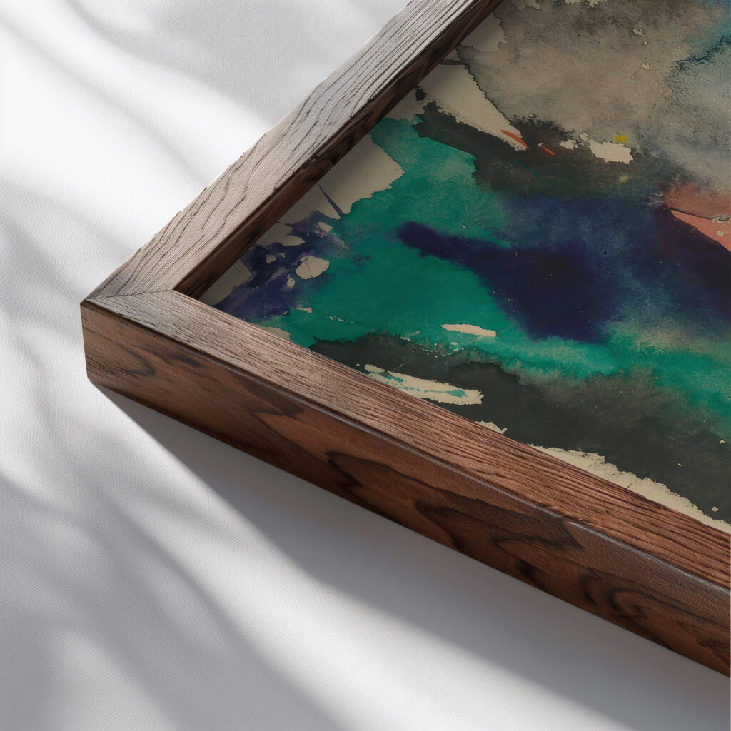 Fight Jan Novak close up dark wood mockup