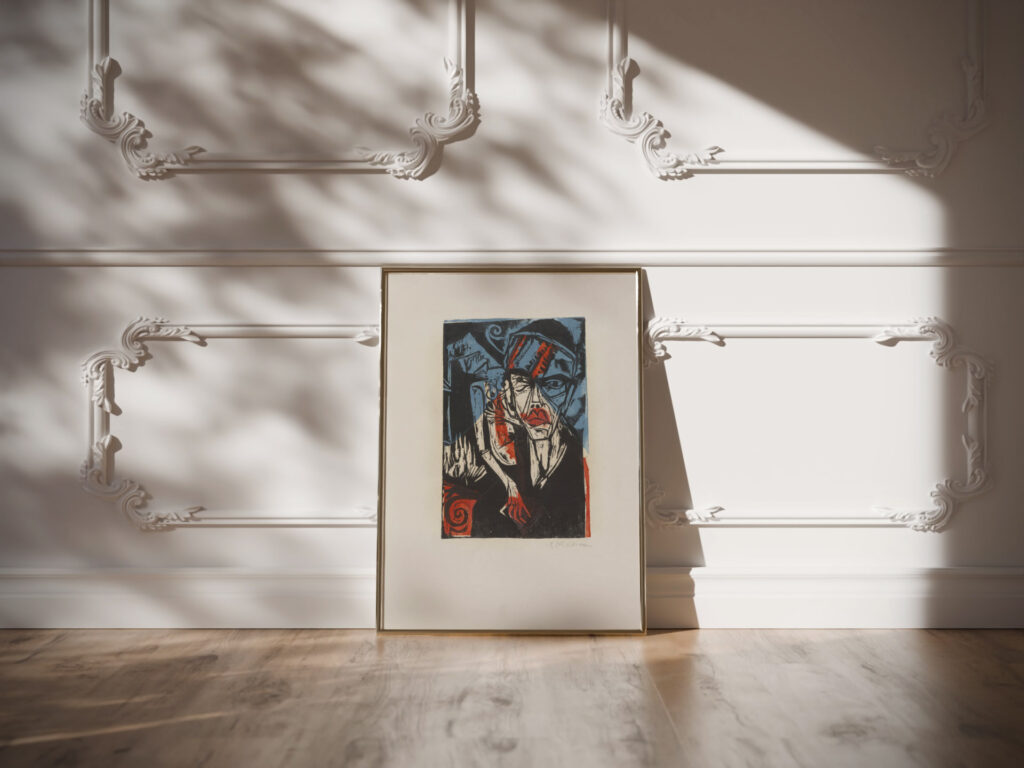 Fights Torments of Love 1915 Ernst Ludwig Kirchner video mockup