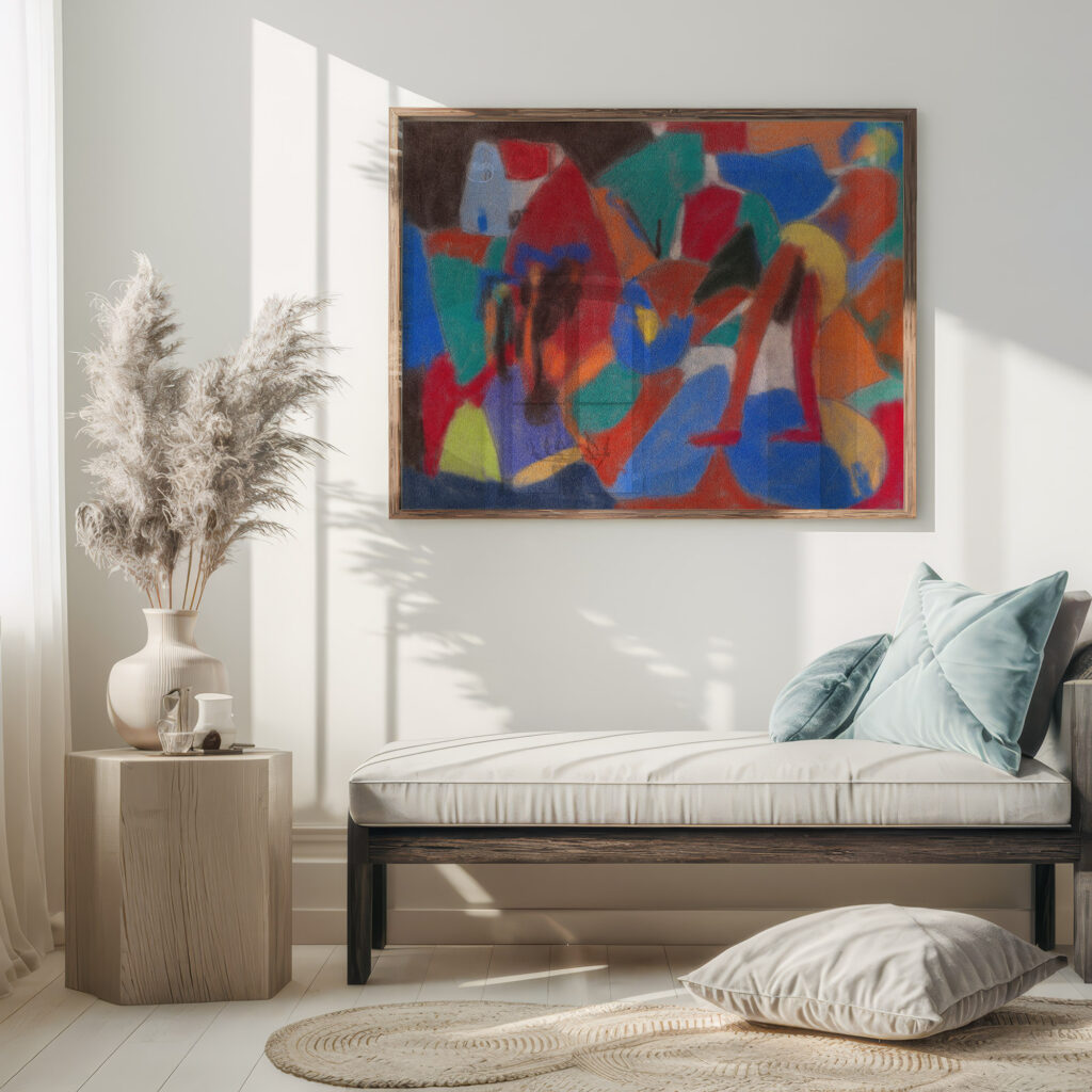 Figur in Landschaft 1930 Adolf Holzel 5 mockup