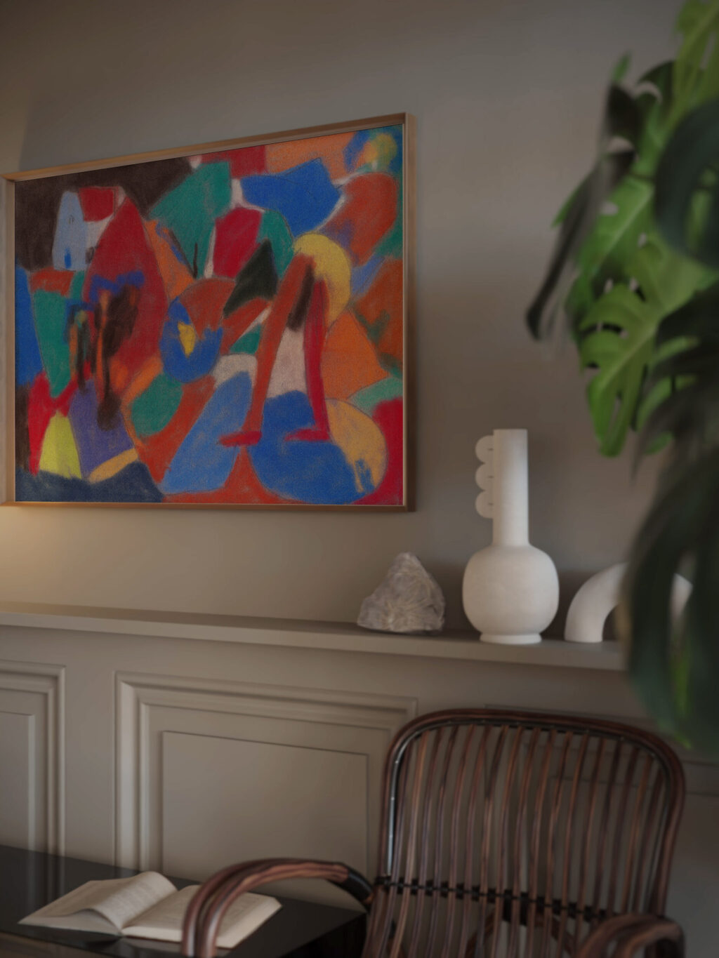 Figur in Landschaft 1930 Adolf Holzel video mockup