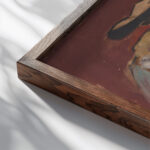 Figural Study 1935 Arnold Peter Weisz Kubincan close up dark wood mockup