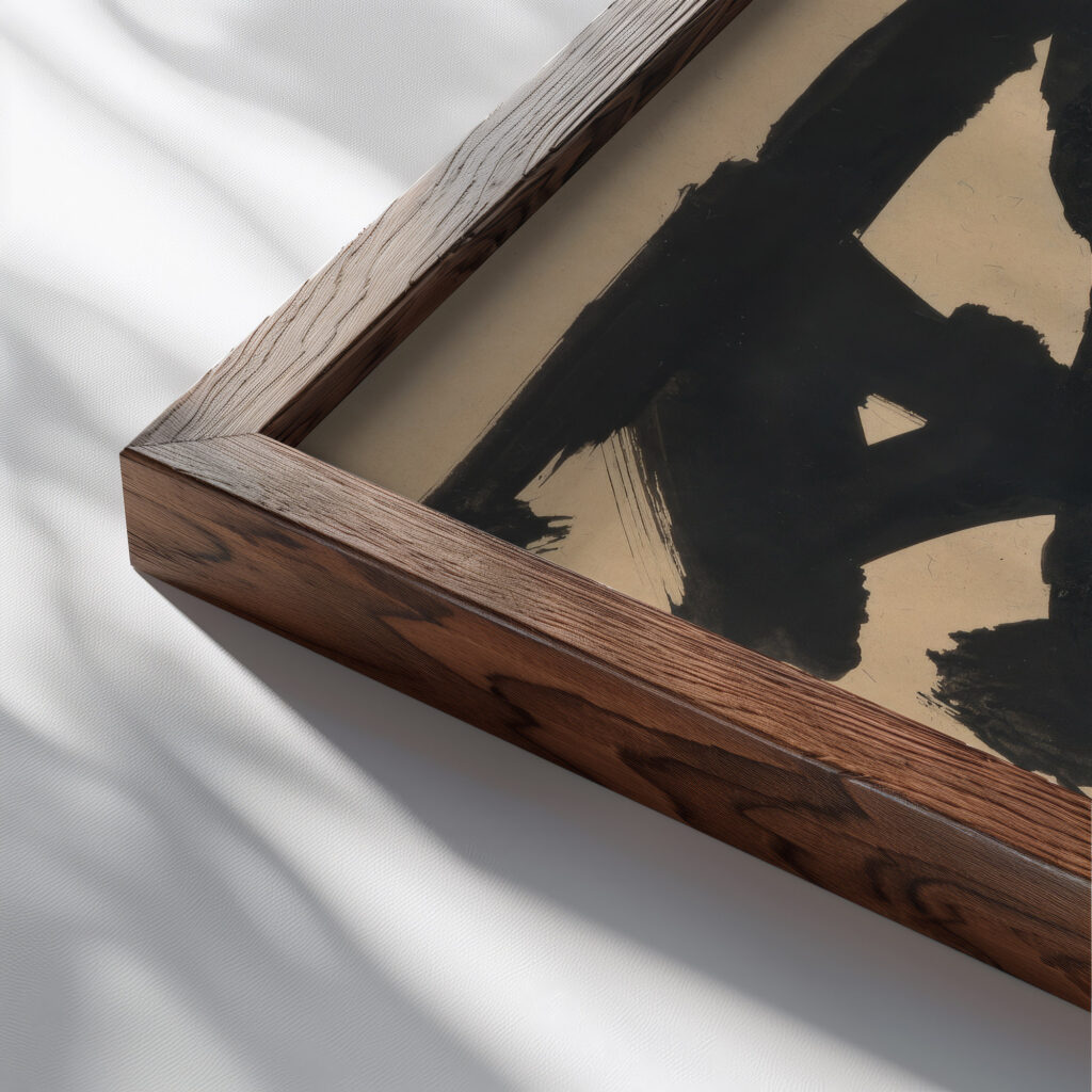 Figural Study Jan Novak close up dark wood mockup