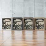 Figuralna kompozicia 1926 Konstantin Bauer framed posters mockup