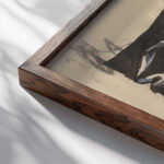 Figuralna kompozicia 2 1940–1944 Jan Novak close up dark wood mockup