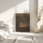 Figure Reading at a Table in an Interior at Night ca. 1891 Vilhelm Hammershoi 4 mockup