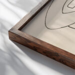 Figure Study for a Relief Design 1910 1915 Henri Gaudier Brzeska close up dark wood mockup