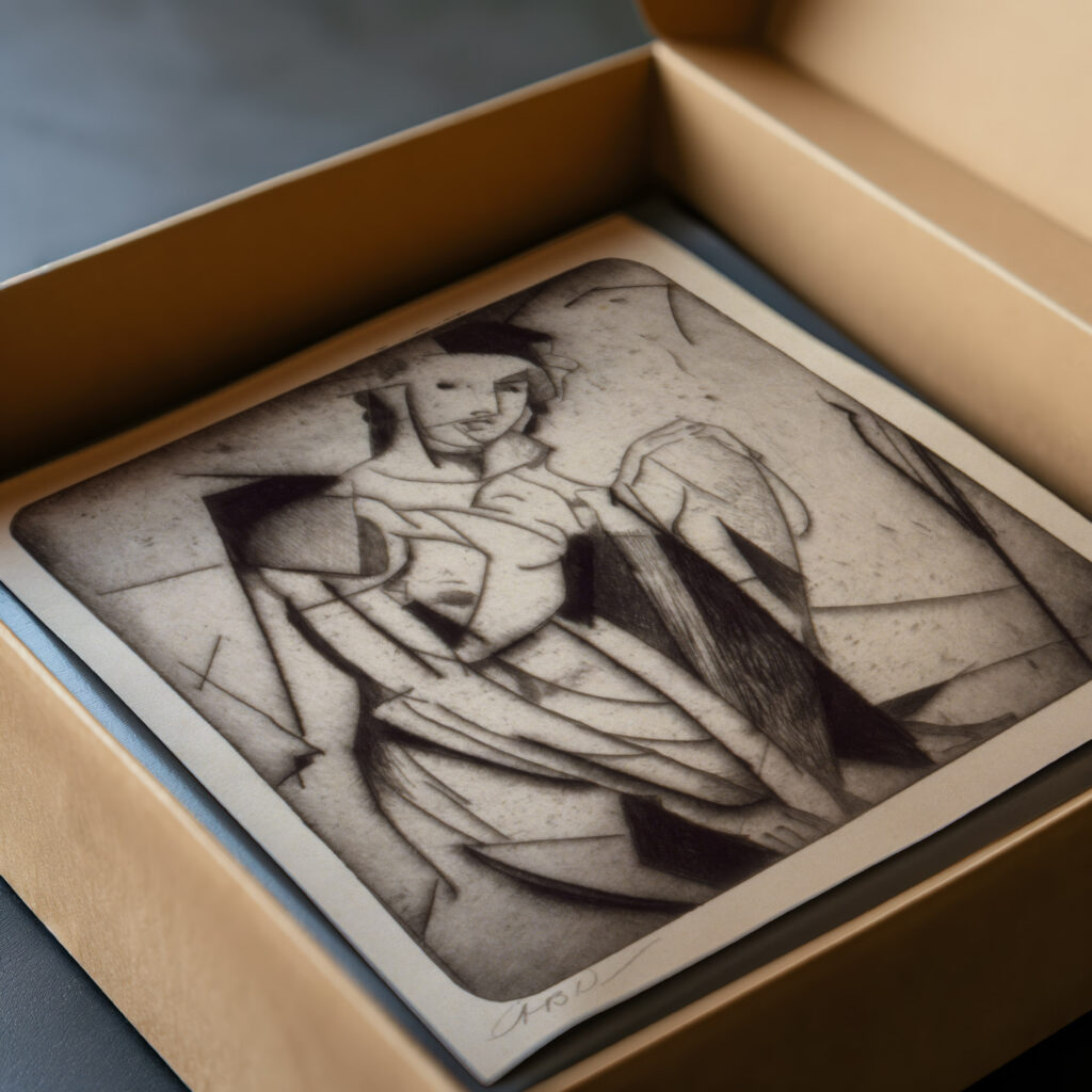 Figure in Glass 1916 1917 Arthur Bowen Davies video mockup