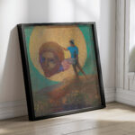 Figure portant une tete ailee La chute dlcare circa 1876 Odilon Redon 4 mockup