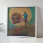 Figure portant une tete ailee La chute dlcare circa 1876 Odilon Redon 5 mockup