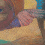 Figure portant une tete ailee La chute dlcare circa 1876 Odilon Redon 8 mockup