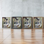 Figure with Guitar II 1914 Henry Fitch Taylor framed posters mockup