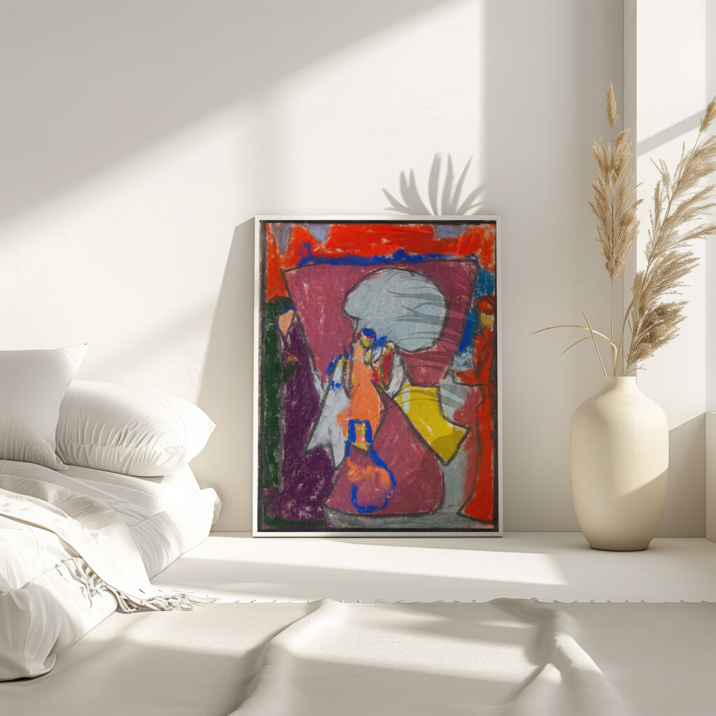 Figurengruppe 1925 Adolf Holzel 4 mockup