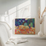 Figurengruppe unter lila grunen Formen 1920 Adolf Holzel 4 mockup