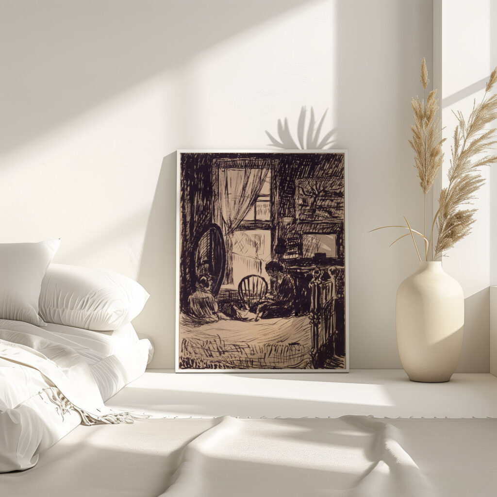 Figures before Window ca. 1914 1918 Henry Lyman Sayen 4 mockup