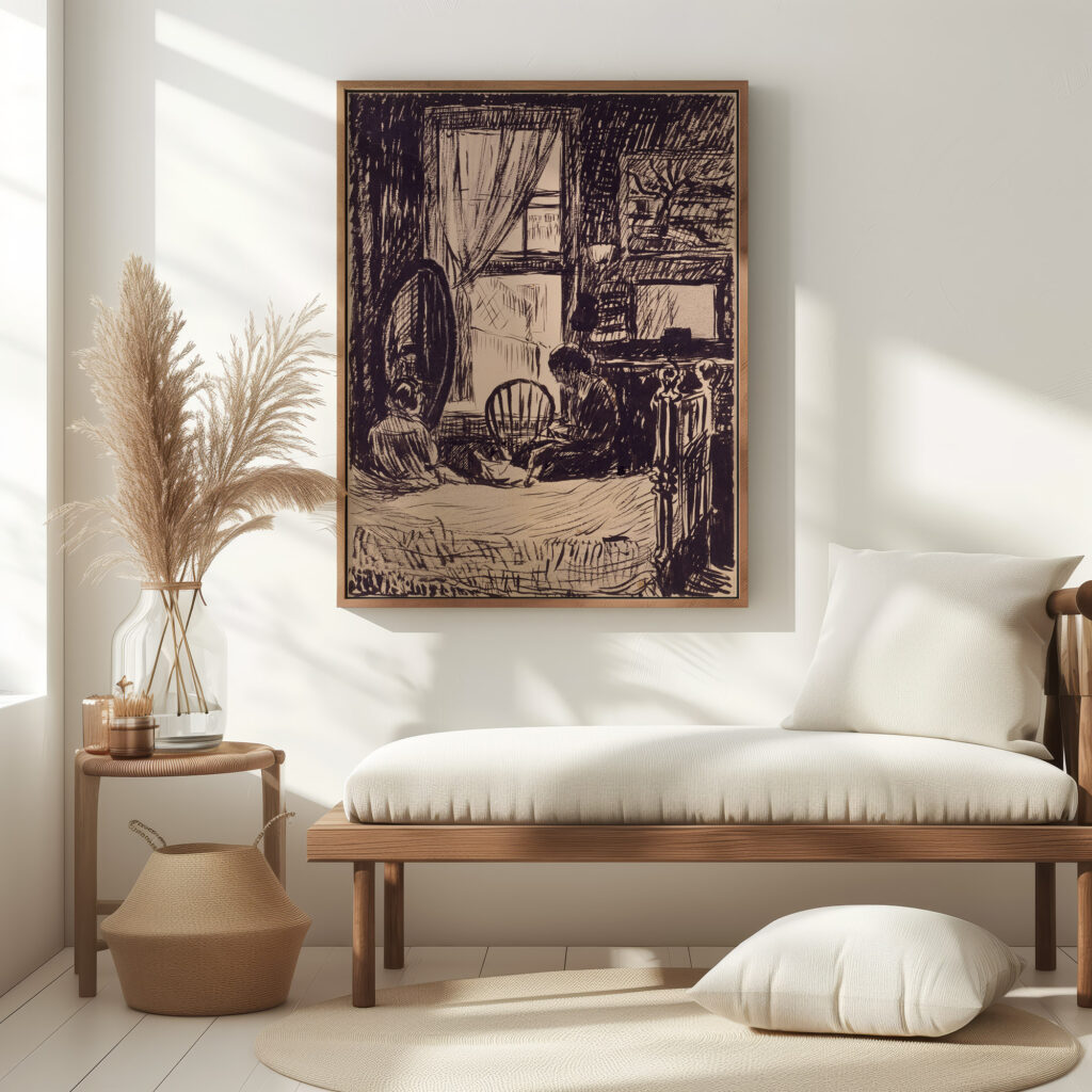 Figures before Window ca. 1914 1918 Henry Lyman Sayen 5 mockup