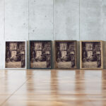 Figures before Window ca. 1914 1918 Henry Lyman Sayen framed posters mockup