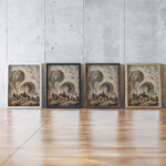 Figures in a Landscape 1924 Alfred Ost framed posters mockup