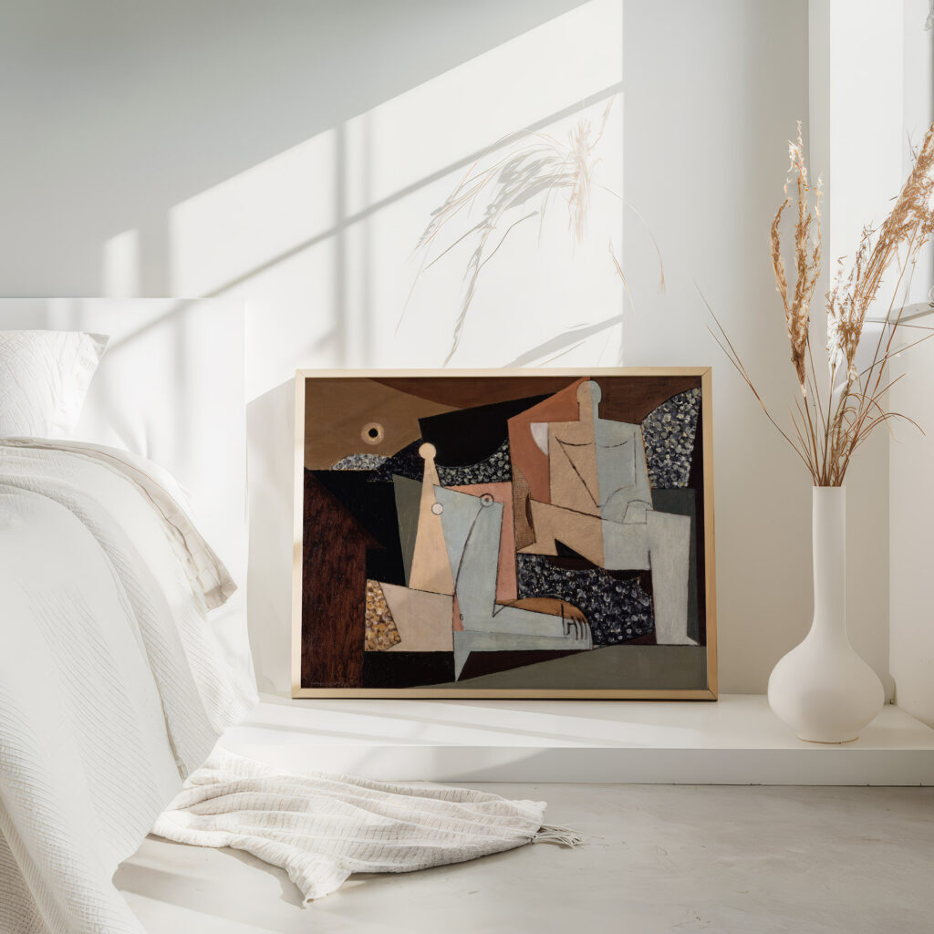 Figures on a Beach 1930 Louis Marcoussis 4 mockup