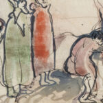 Figurkomposition muligvis skitse til eller studie efter et af kunstnerens malerier 1913 – 1914 J.A. Jerichau 8 mockup