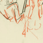 Figurliche Skizze drei Personen 1925 Albert Muller 8 mockup