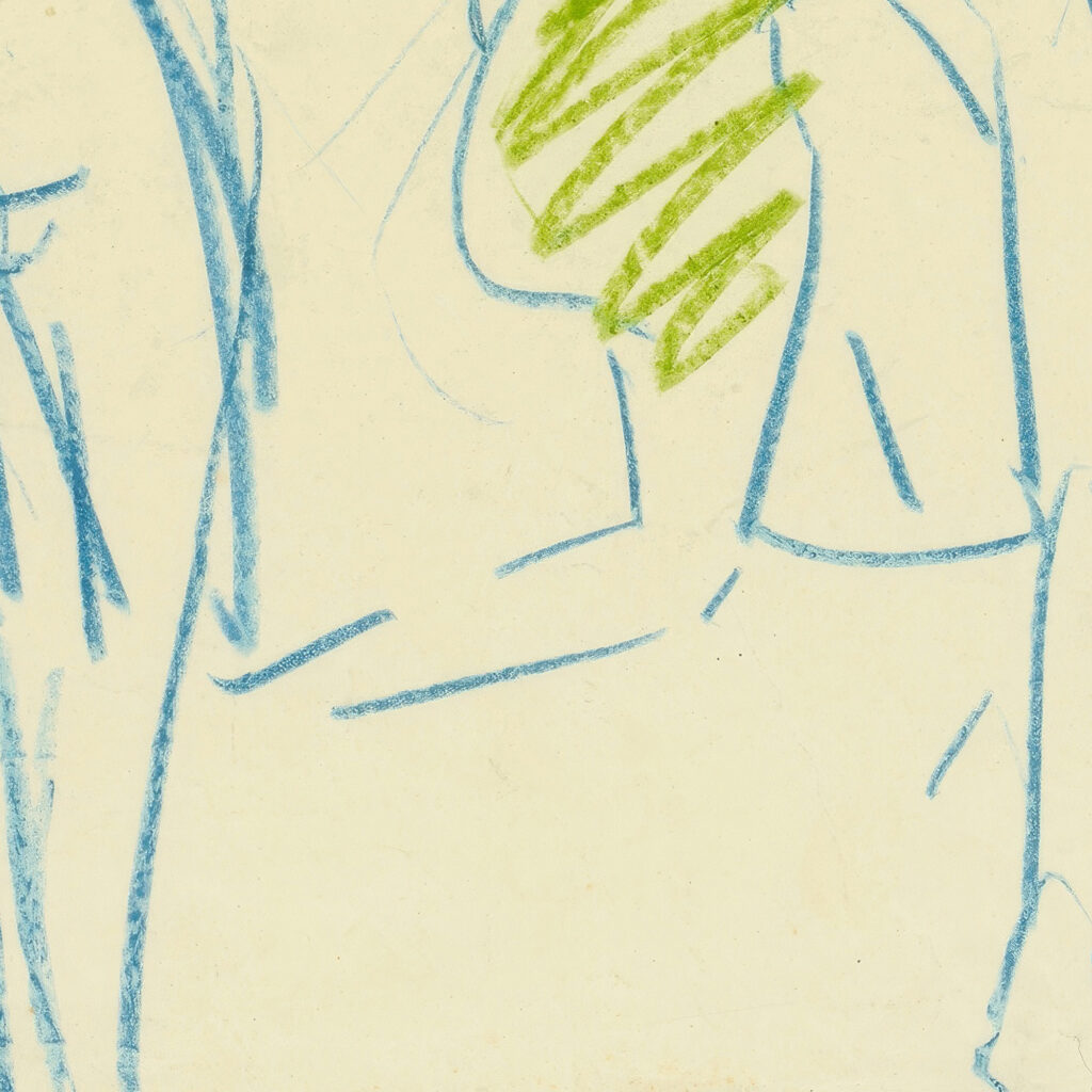 Figurliche Skizze weiblicher Akt und Frau mit Kind 1925 Albert Muller 8 mockup