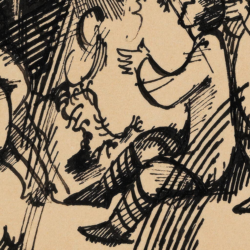 Figurliche Szene Vision 1916 Wilhelm Morgner 8 mockup