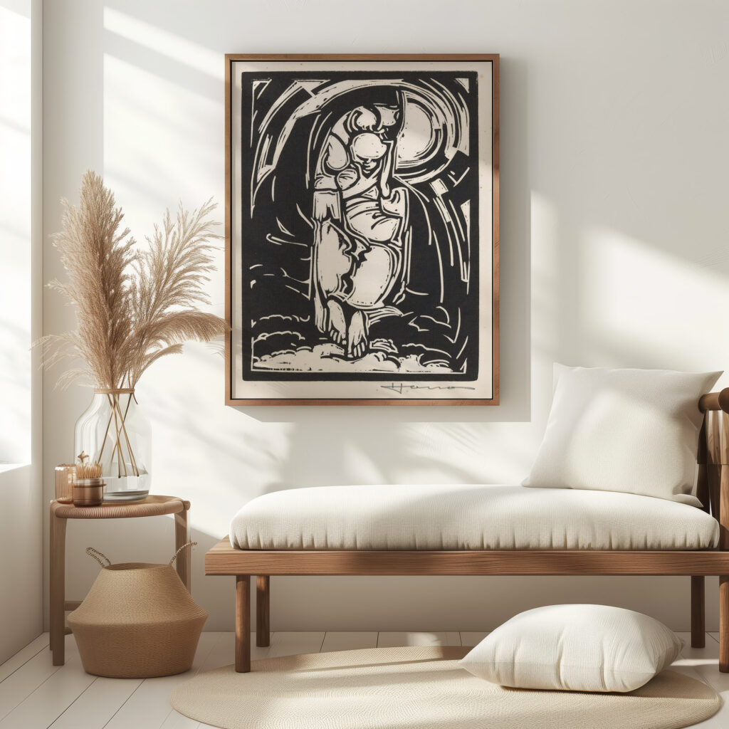 Figuur die zijn kin vasthoudt 1888 Henri Jonas 5 mockup