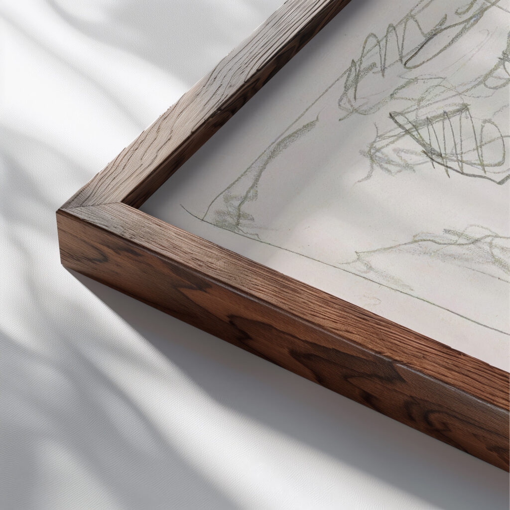 Figuurstudie 1916 Reijer Stolk close up dark wood mockup