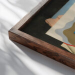 Fillette Allongee 1926 Georges Valmier close up dark wood mockup