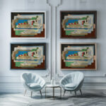 Fillette Allongee 1926 Georges Valmier framed posters mockup
