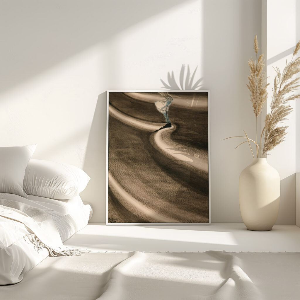 Fillettes devant la vague 1908 Leon Spilliaert 4 mockup