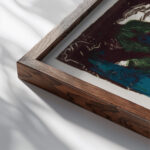 Fir Trees 1918 Ernst Ludwig Kirchner close up dark wood mockup