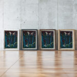 Fir Trees 1918 Ernst Ludwig Kirchner framed posters mockup