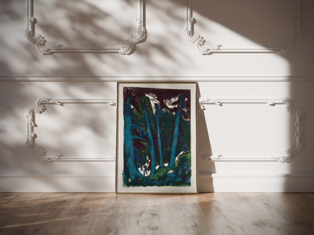 Fir Trees 1918 Ernst Ludwig Kirchner video mockup