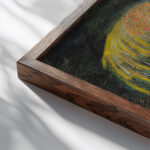 Fireworks Sergey Chekhonin close up dark wood mockup