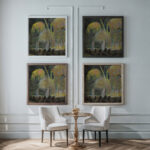 Fireworks Sergey Chekhonin framed posters mockup