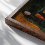 Fish Magic 1925 Paul Klee close up dark wood mockup