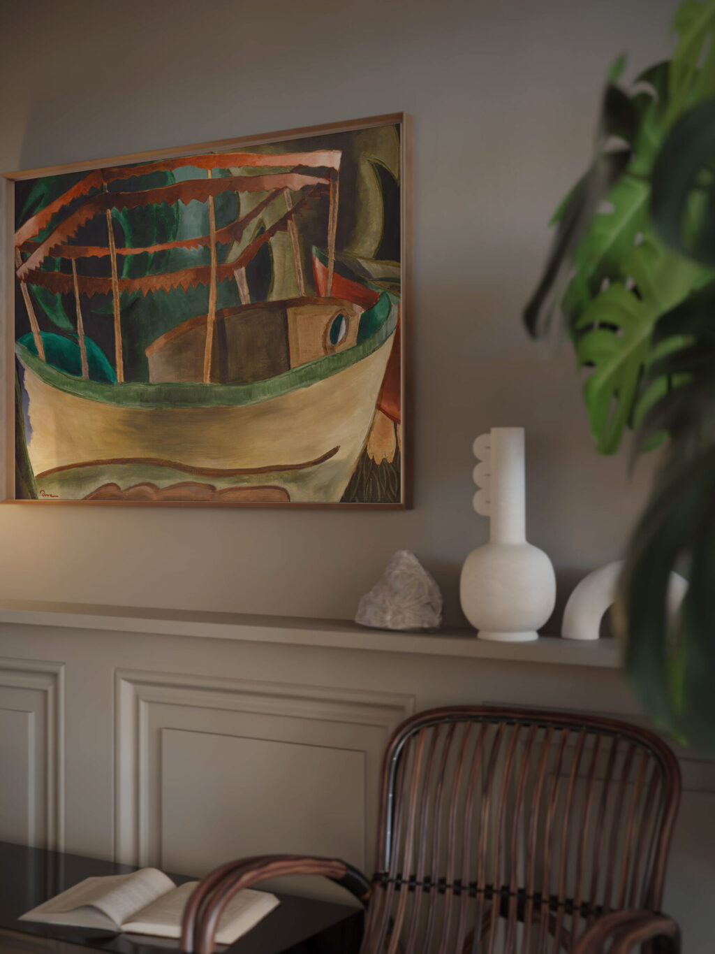 Fishboat 1930 Arthur Dove video mockup