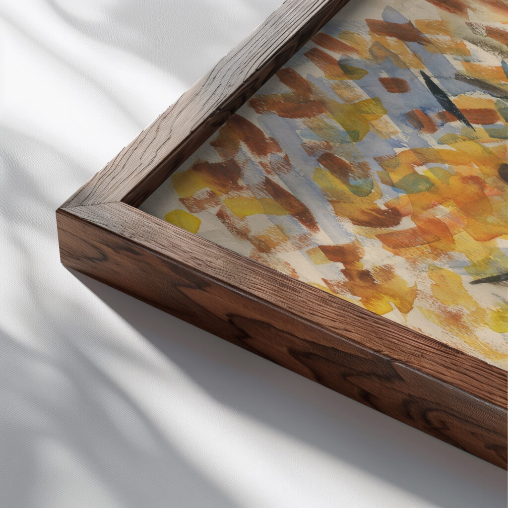 Fisherman 1935–1944 Arnold Peter Weisz Kubincan close up dark wood mockup