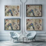 Fishing Boats 1918 Preston Dickinson framed posters mockup
