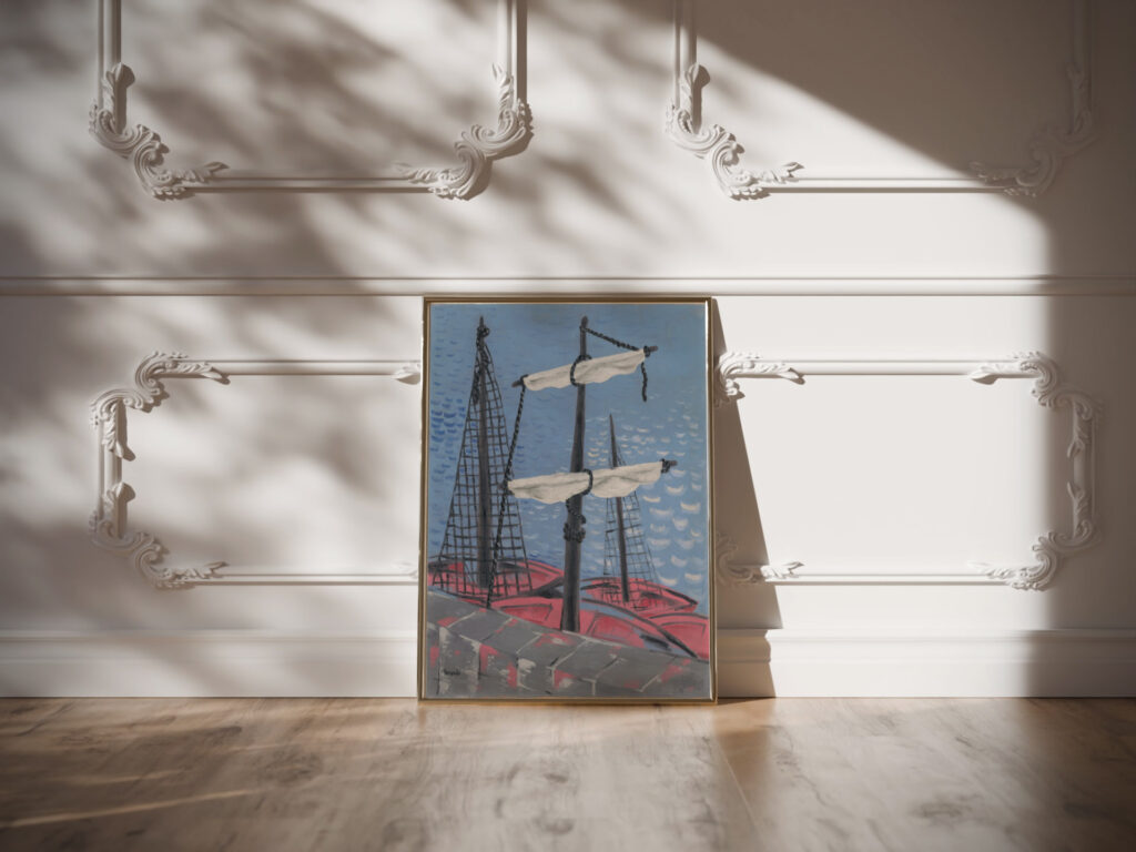 Fishing Boats 1932 Mikulas Galanda video mockup