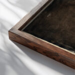 Five Oclock Tea in the Morgue 1935 Karlis Padegs close up dark wood mockup