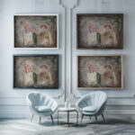 Five children 1925 Tadeusz Makowski framed posters mockup