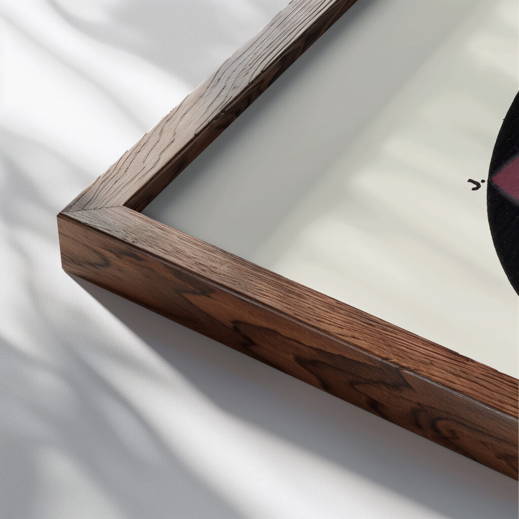 Five pairs of Complementary Colours forming a Chromatic Circle. Each Colour has its Complementary directly opposite 1912 James Ward close up dark wood mockup