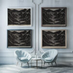 Fjord 1916 Jacoba van Heemskerck framed posters mockup